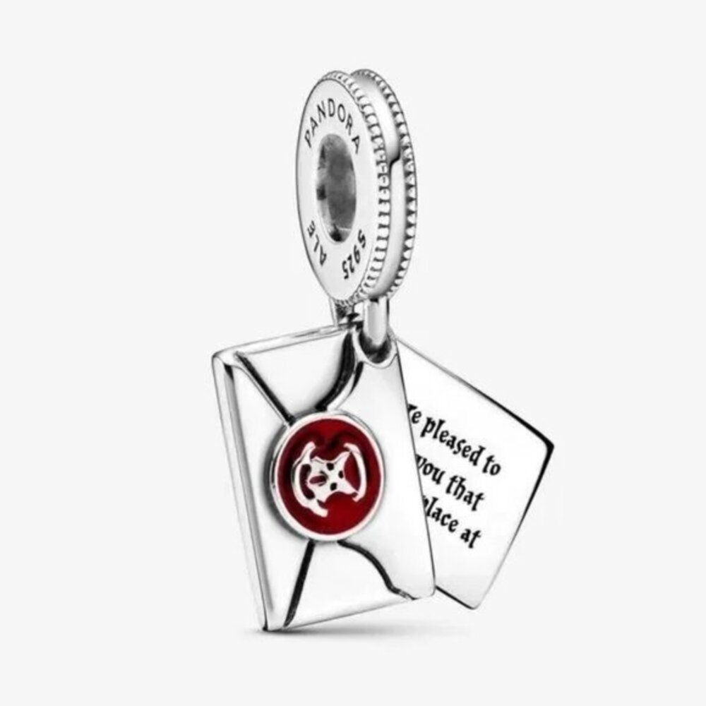 Pandora White Faceted Murano Glass Charm
